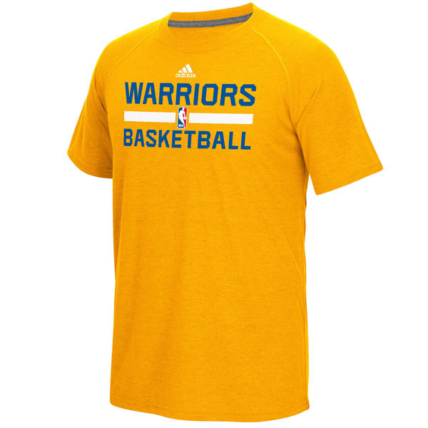 NBA Men Golden State Warriors adidas OnCourt Climalite Ultimate TShirt Gold